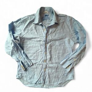 Tommy Bahama Relax light Blue linen button up Shirt Sz L